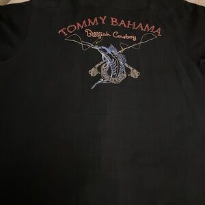 Tommy Bahama Black Billfish Cowboy Shirt